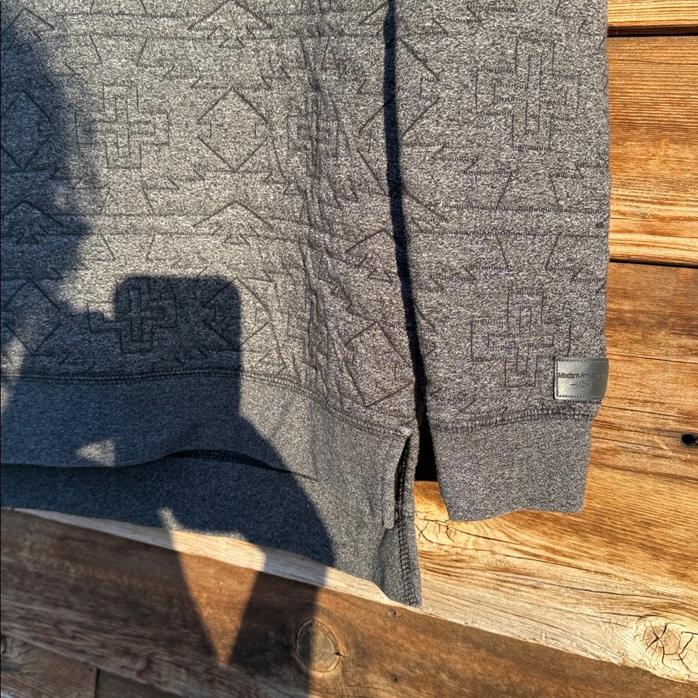 Modern amusement stitched Aztec pattern pullover - image 2